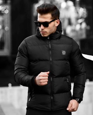 Чоловіча куртка Stone Island колір Чорний розмір S, J001 Men-J001 фото