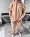 Мужской флисовый костюм (Худи + Брюки) цвет Бежевий размер S Men-SK-Beige-S фото