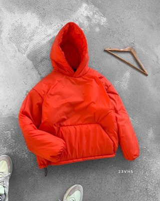 Куртка анорак мужская теплая цвет Красный размер S Men-J34-Red-S фото