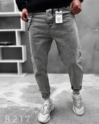 Джинси чоловічі прямі колір Світло-сірий розмір 29 Men-Jeans5 фото