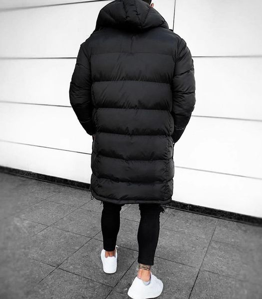Черная мужская куртка зима цвет Чорний размер S evil-01 фото