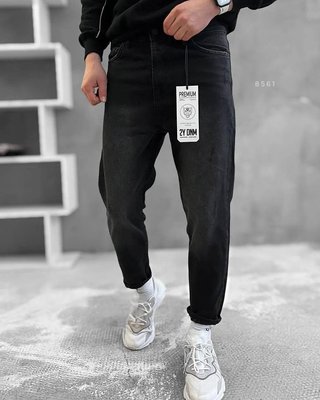Джинси чоловічі прямі колір Темно-сірий розмір 29 Men-Jeans5 фото
