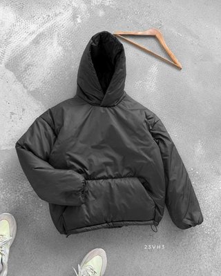 Куртка анорак чоловіча тепла колір Темно-Сірийрозмір S Men-J34-Dark/Grey-S фото
