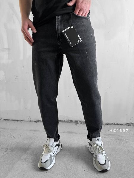 Джинси чоловічі прямі колір Чорний розмір 29, НФ-1697 НФ фото