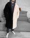 Чоловіче зимове пальто (Шуба барашик) колір Чорний/Беж розмір S Men-C1-BlackBeige-S фото