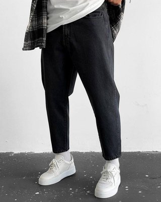 Джинси мом чоловічі Темно-сірі розмір 29 Men-Jeans3-Dark/Grey-29 фото
