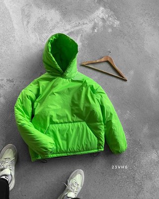 Куртка анорак мужская теплая цвет Зеленый размер S Men-J34-Green-S фото