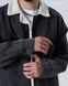 Чоловіча джинсова куртка на хутрі колір Темно-сірий розмір S, J48 Men-J48 фото 4