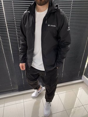 Мужская куртка-ветровка Columbia Демисезон цвет Черный размер S, J0010 Men-J0010 фото