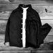 Чоловічий флісовий костюм (Сорочка + Штани) колір Чорний розмір S Men-SK1-Black-S фото