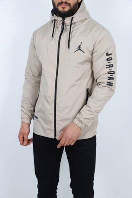 Чоловіча куртка-вітровка Jordan Демісезон колір Молочний розмір S, J008 Men-J008 фото