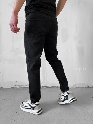 Джинси чоловічі прямі колір Чорний розмір 29, НФ-1698 НФ фото