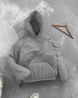 Куртка анорак мужская теплая цвет Светло-Серый размер S Men-J34-Light/Grey-S фото