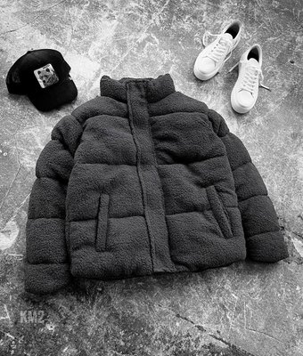 Зимова чоловіча куртка велсофт, наповнювач еко-пух колір Сірий розмір S Men-J7-Grey-S фото