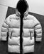 Чоловічий пуховик зимовий Сірий S, Зимова куртка пуховик Men-J19-Grey-S фото 1
