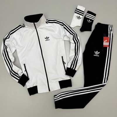 Спортивный костюм Adidas модель унисекс цвет Белый размер XS, SS0010 Men-SS0010 фото