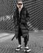 Чоловіча зимова куртка Водонепроникна наповнювач еко-пух колір Чорний розмір S Men-J2-Black-S фото