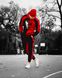 Мужской спортивный костюм на флисе, (Худи + штаны) Red/Black цвет Red/Black размер S Men-Sport3--S фото 1