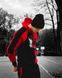 Мужской спортивный костюм на флисе, (Худи + штаны) Red/Black цвет Red/Black размер S Men-Sport3--S фото 3