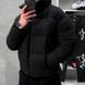 Чоловічий пуховик зимовий розмір S Чорний, Пуховик вельвет на пуху Men-J30-Black-S фото