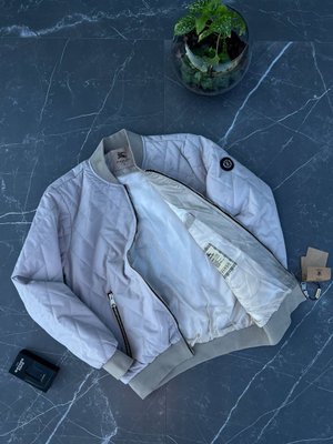Чоловіча куртка-бомбер Burberry Демісезон колір Сірий розмір S, J003 Men-J003 фото