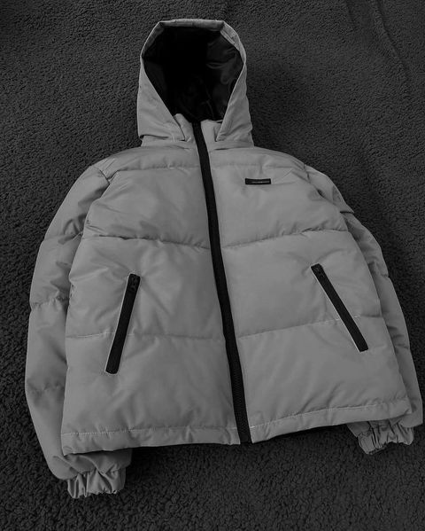 Чоловіча зимова куртка Пуховик колір Сірий розмір S Men-J6-Grey-S фото