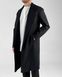 Чоловіче пальто кашемір Чорне колір Чорний розмір S Men-Coat-Black-S фото 1