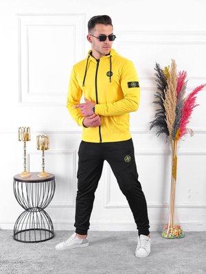 Мужской спортивный костюм Stone Island цвет Желтый размер S, SS001 Men-SS001 фото