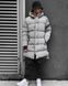 Чоловіча зимова парка еко-пух колір Сірий розмір S Men-J3-Grey-S фото