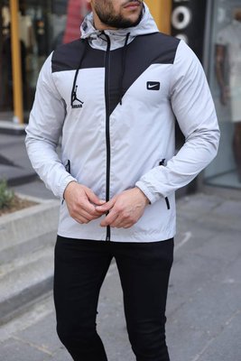 Чоловіча куртка-вітровка Nike Jordan Демісезон колір Білий розмір S, J009 Men-J009 фото
