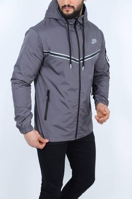 Куртка Nike чоловіча весна колір Сірий розмір S, J017 Men-J017 фото