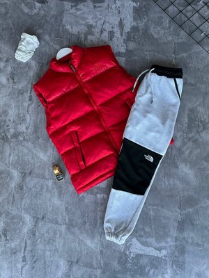 Безрукавка The North Face в наборі зі штанами колір Червоний розмір S, J09 Men-J09 фото