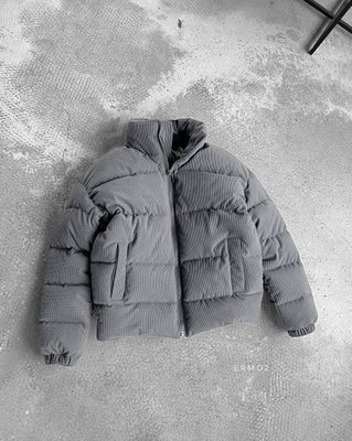 Чоловіча зимова куртка Вельвет колір Сірий розмір S, J43 Men-J43 фото